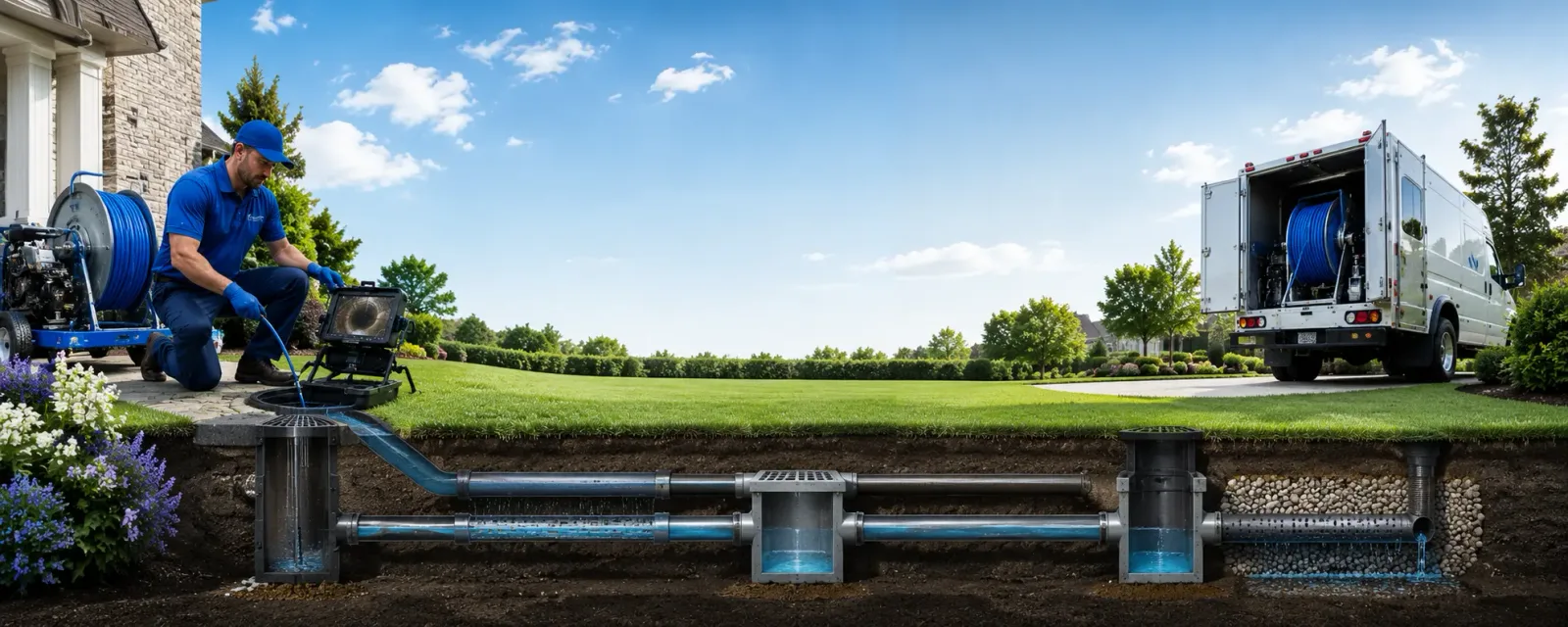 Outdoor drain cleaning information for Belfast, ME